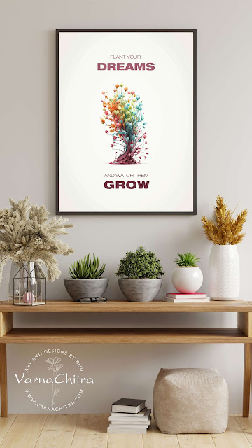 Inspiring motivational poster design for uplifting the mood of any interiors as a great wall decor by Biju Varnachitra