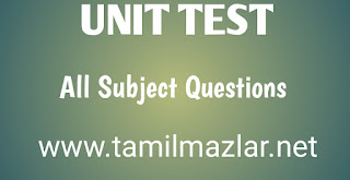 10th Science - Unit Test ( L - 10,19 ) Question Paper - Tamil Medium