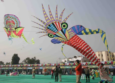valentine's day International Kite Festival 2011 Gujarat