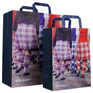 flat handle kraft bags with custom printing