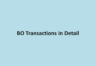 India Post Finacle Guide for BO Transactions in Detail: At SO/HO by poupdates