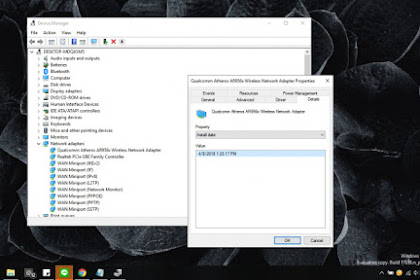 Tutorial Cek Tanggal Driver Yang Terinstall di Windows 10