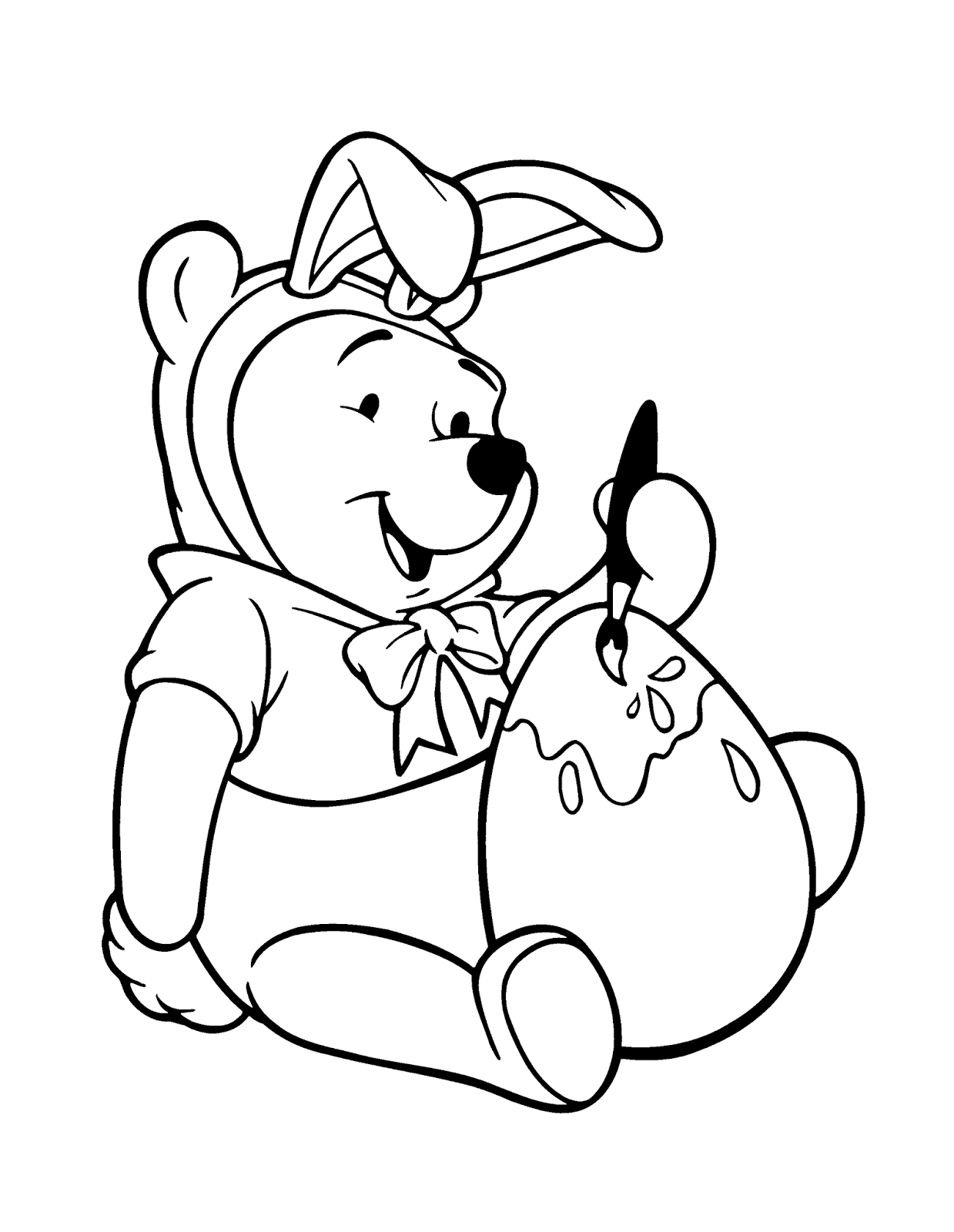 10 Mewarnai Gambar  Winnie  The Pooh 