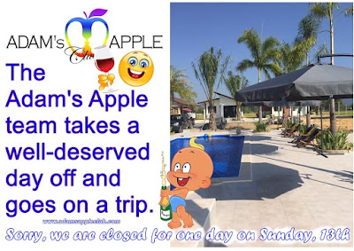 The Adam’s Apple team takes a well-deserved day off and goes on a trip