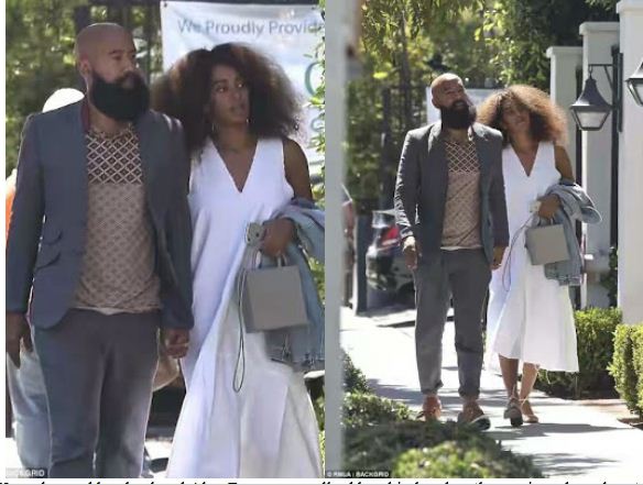 Solange Knowles and her husband Alan Ferguson are the picture of a cute couple as they take a stroll in Hollywood 