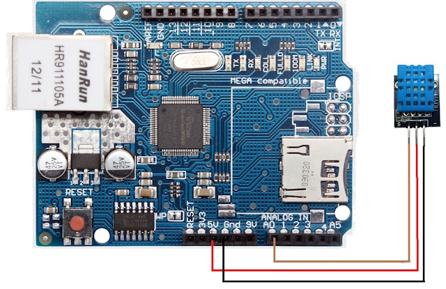  arduino DHT11 sensor connection