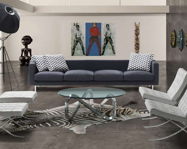 Hình ảnh cho mẫu bàn trà kính tròn Hà Nội đẹp hiện đại khi bài trí cùng bộ ghế sofa phòng khách gia đình