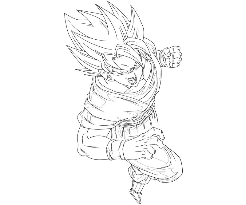 Printable Goku 12 Coloring Page