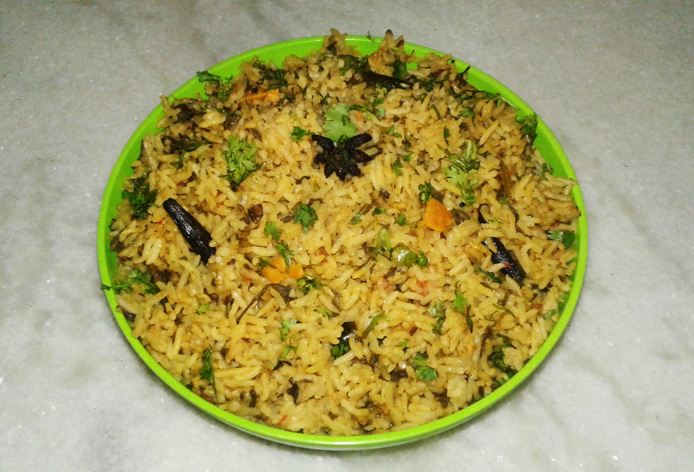 palak pulao