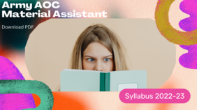 Army AOC Material Assistant Syllabus Pdf Download