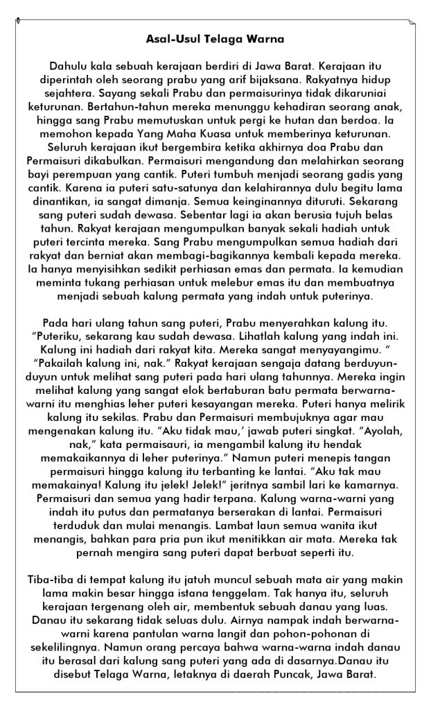 Contoh Naskah Drama Cerita Rakyat Sangkuriang - Jobs ID 2017