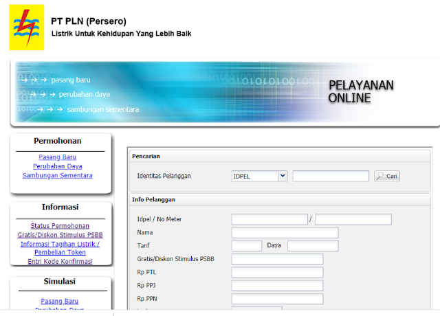 tampilan cara mengambil kompensasi pln