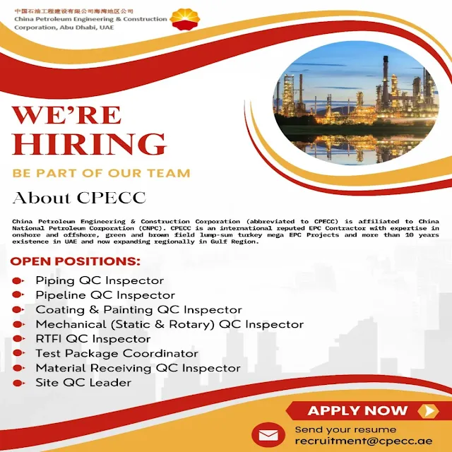 Jobs at China Petroleum Engineering & Construction Corporation