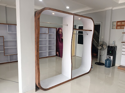 Furniture Interior Toko Pakaian Muslimah Hijab + Furniture Semarang