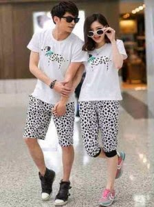 baju couple korea murah warna putih