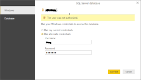 user was not authenticated