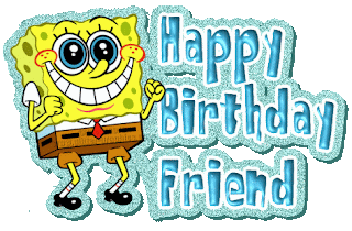 download free Birthday e-cards pictures animations Sponge Bob
