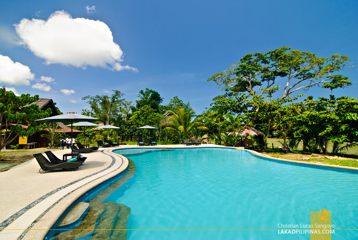 The Swimming Pool at the Loboc River Resort in Bohol