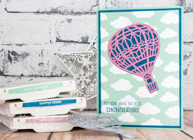 Congratulations Card Featuring Stampin' Up! UK's Lift Me Up Stamp Set & matching Up & Away Dies