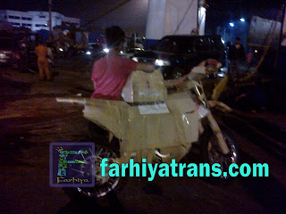 pengiriman motor dengan kapal