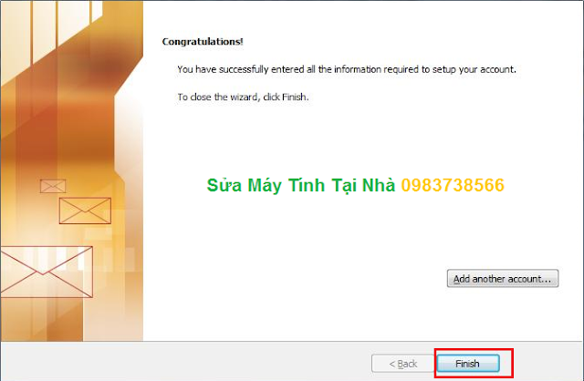 Cài đặt Mail trên Microsoft Outlook 2010 - H08