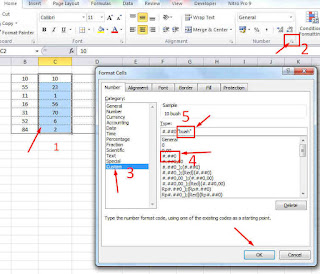 Cara Menambahkan Akhiran Teks di Belakang Angka pada Excel