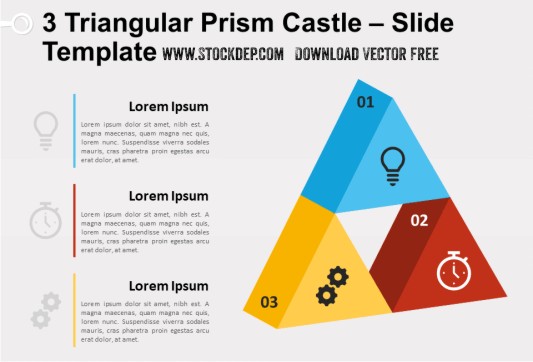 Download 3  Triangular Prism Castle for PowerPoint and Google Slides free vip