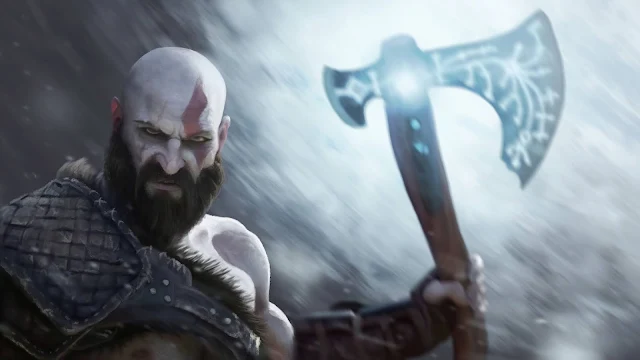 Kratos com Machado Papel de Parede PC