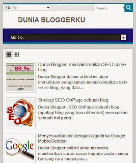 Dunia Blogger, tampilan blog pada 640 x 480