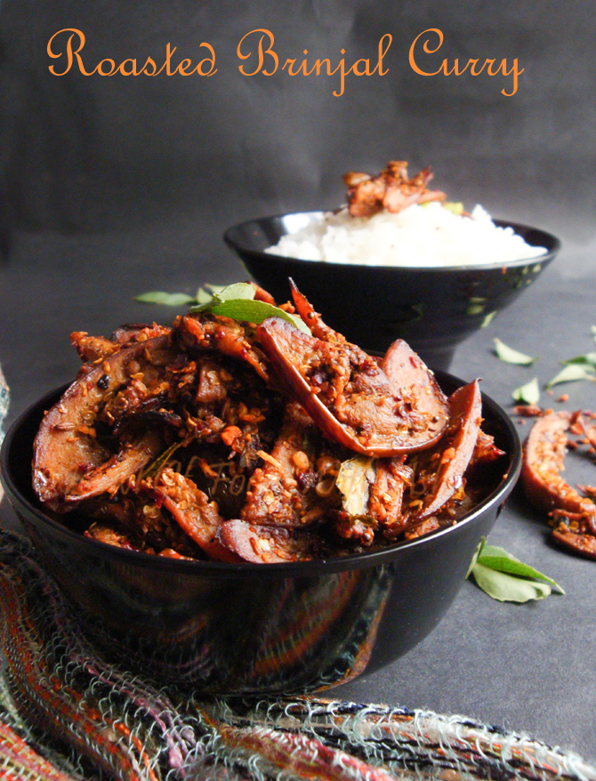 Easy and Quick Brinjal Curry recipe | How To Make EggPlant/Aubergine Curry with roasted spices.