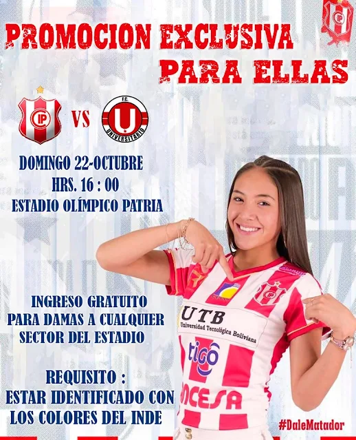 Venta de Entradas Independiente vs Universitario de Vinto