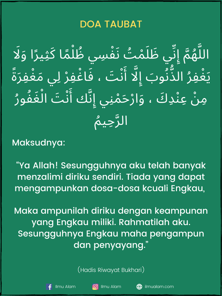 doa sebelum salam tahiyat akhir