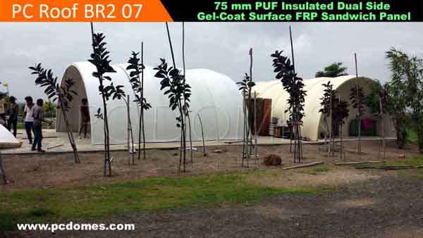 Outdoor Storage Sheds, Poultry Shed, Prefab House Villa, Prefabricated Fiberglass Enclosures, PUF Insulated Domes House