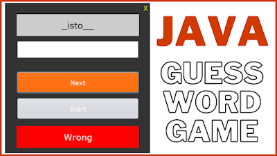 Guess The Word Game In Java Netbeans