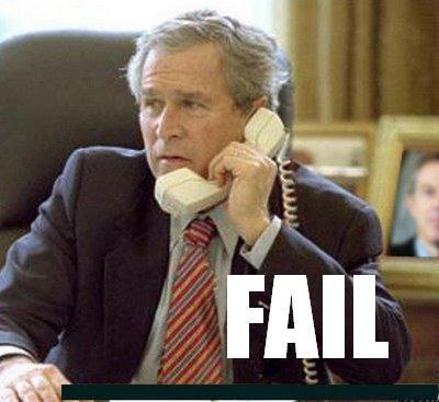 George Bush fail