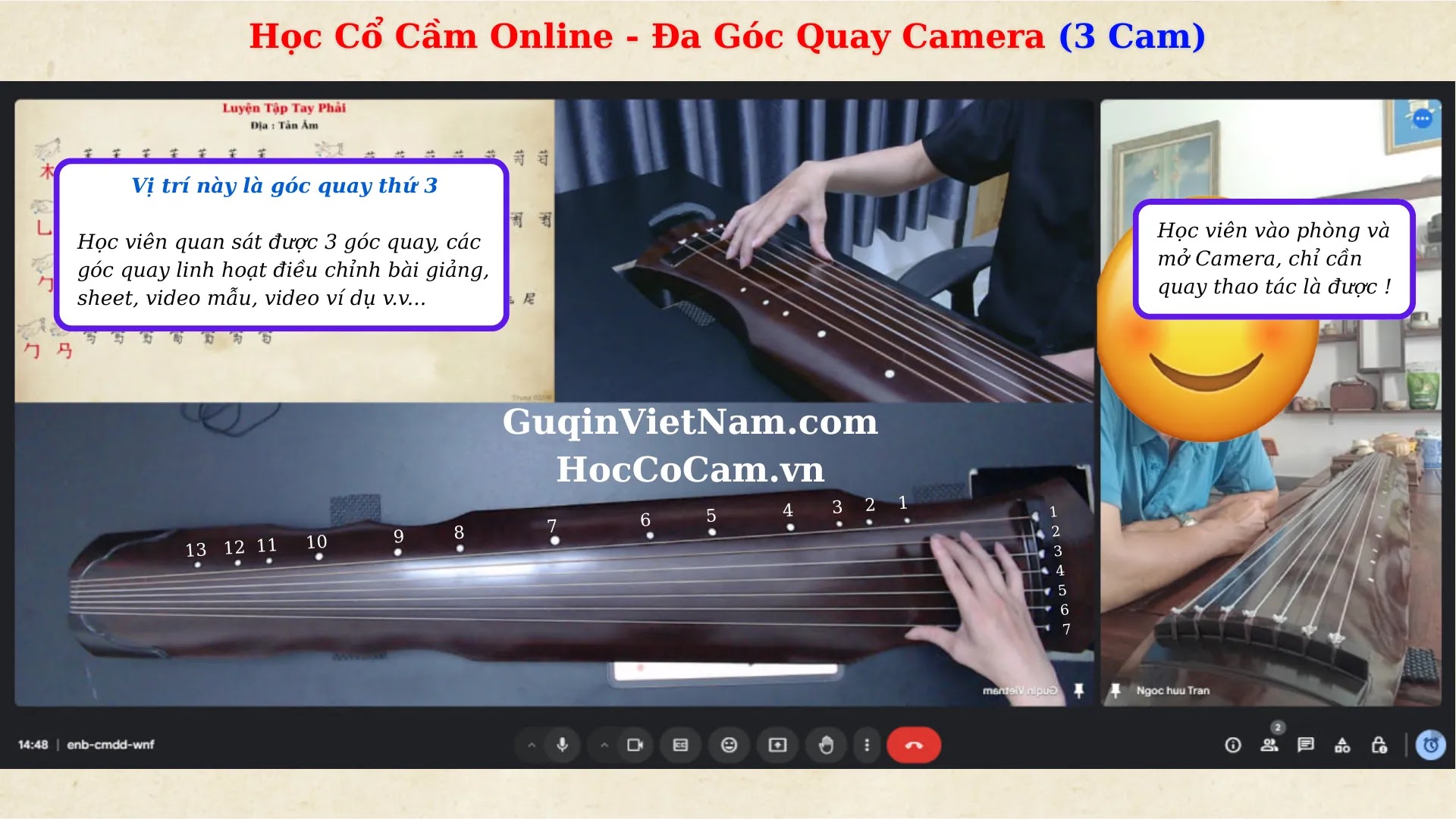 Khóa Học Đàn Cổ Cầm Offline và Online