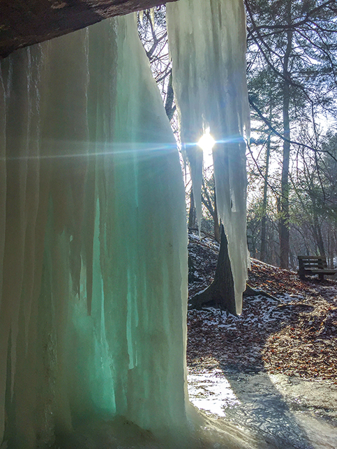 Wildcat Mountain State Park Ice Cave