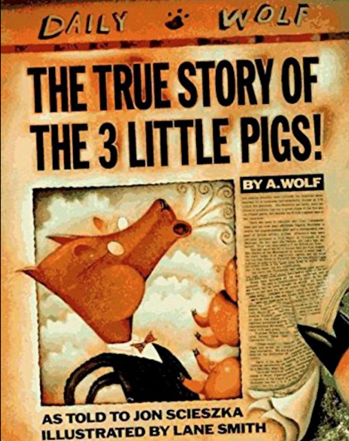 The True Story of the 3 Little Pigs, opinion writing books for K-1