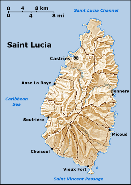 Pembagian wilayah administratif Saint Lucia