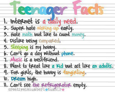 teenager, fact, life