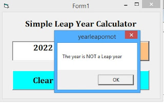 check whether a given year is leap or not in vb 6.0