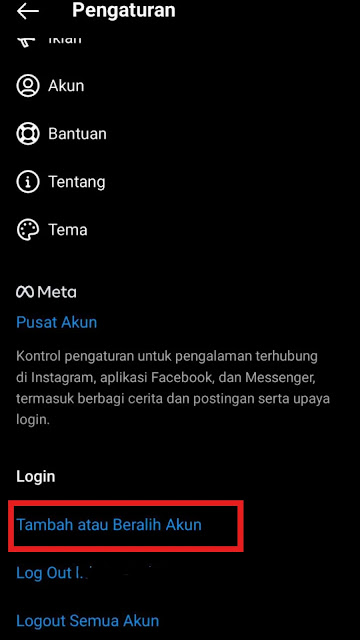 Cara Login Multi Akun Instagram 2