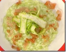 Risotto con asparagi e guanciale