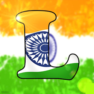 Indian Flag L Name dp, Indian Flag L name pic for whatsapp dp