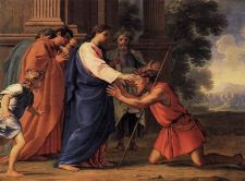 Jesús curando al ciego Bartimeo