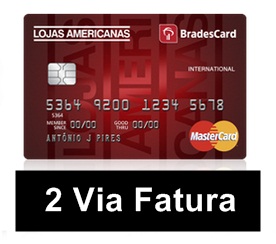 Fatura Lojas Americanas Mastercard Internacional ~ 2 Via Card