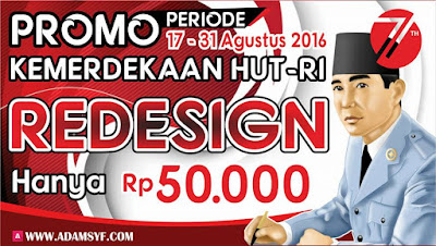 Redesign Template Blogspot (Promo Kemerdekaan HUT RI ke 71)