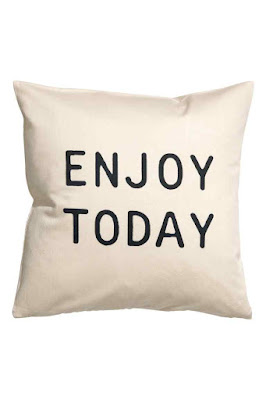 Enjoy Today Slogan Cushion H&M