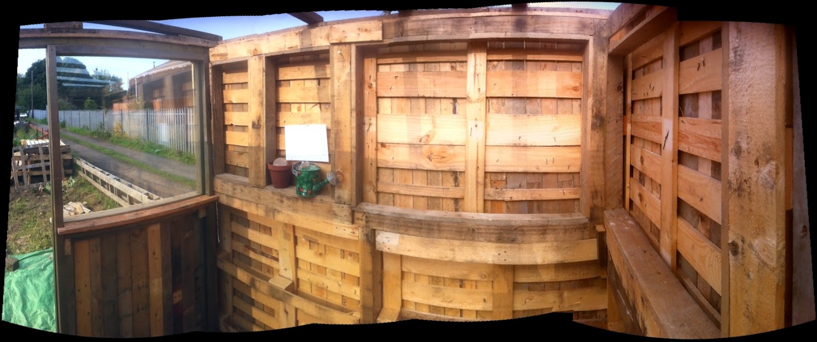 my yorkshire allotment: the pallet shed build