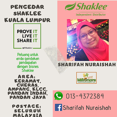 Pengedar Shaklee KLCC 0134372384